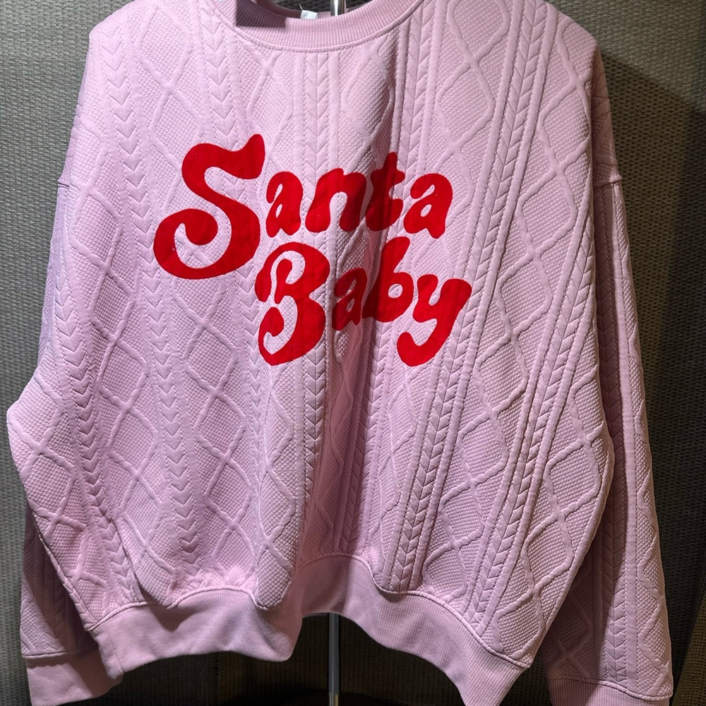Grayson Threads Pink Santa Baby Sweater